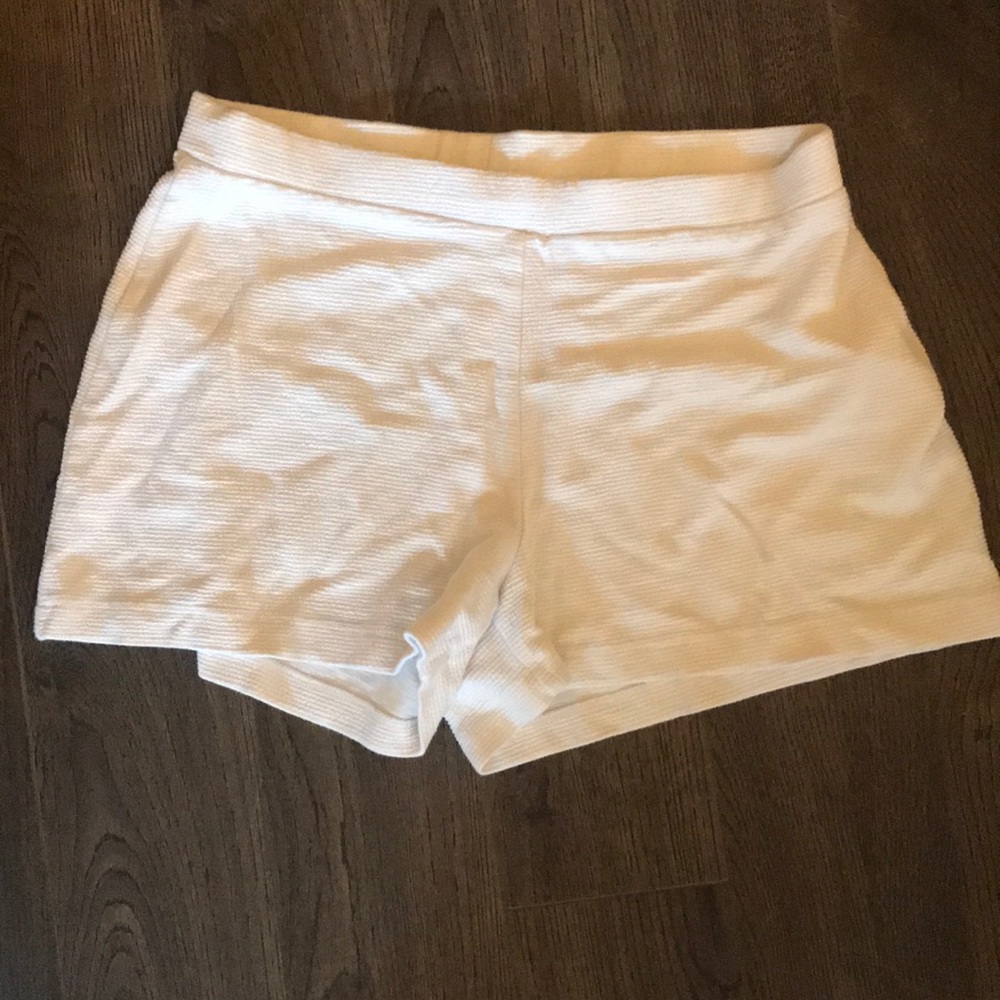 White cotton shorts